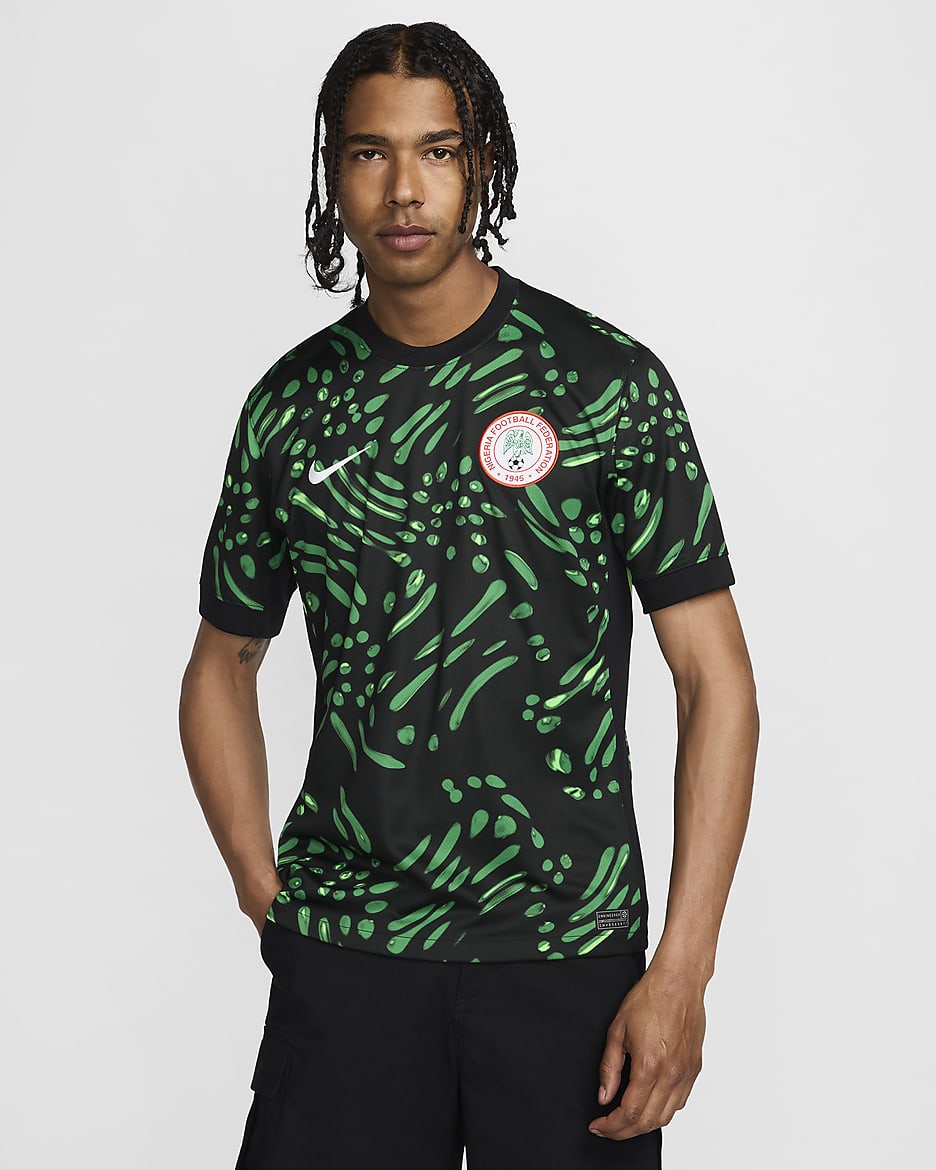 Nike green soccer jersey hotsell